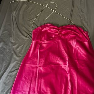 Pink dress with crystal straps missing one strap fashion nova